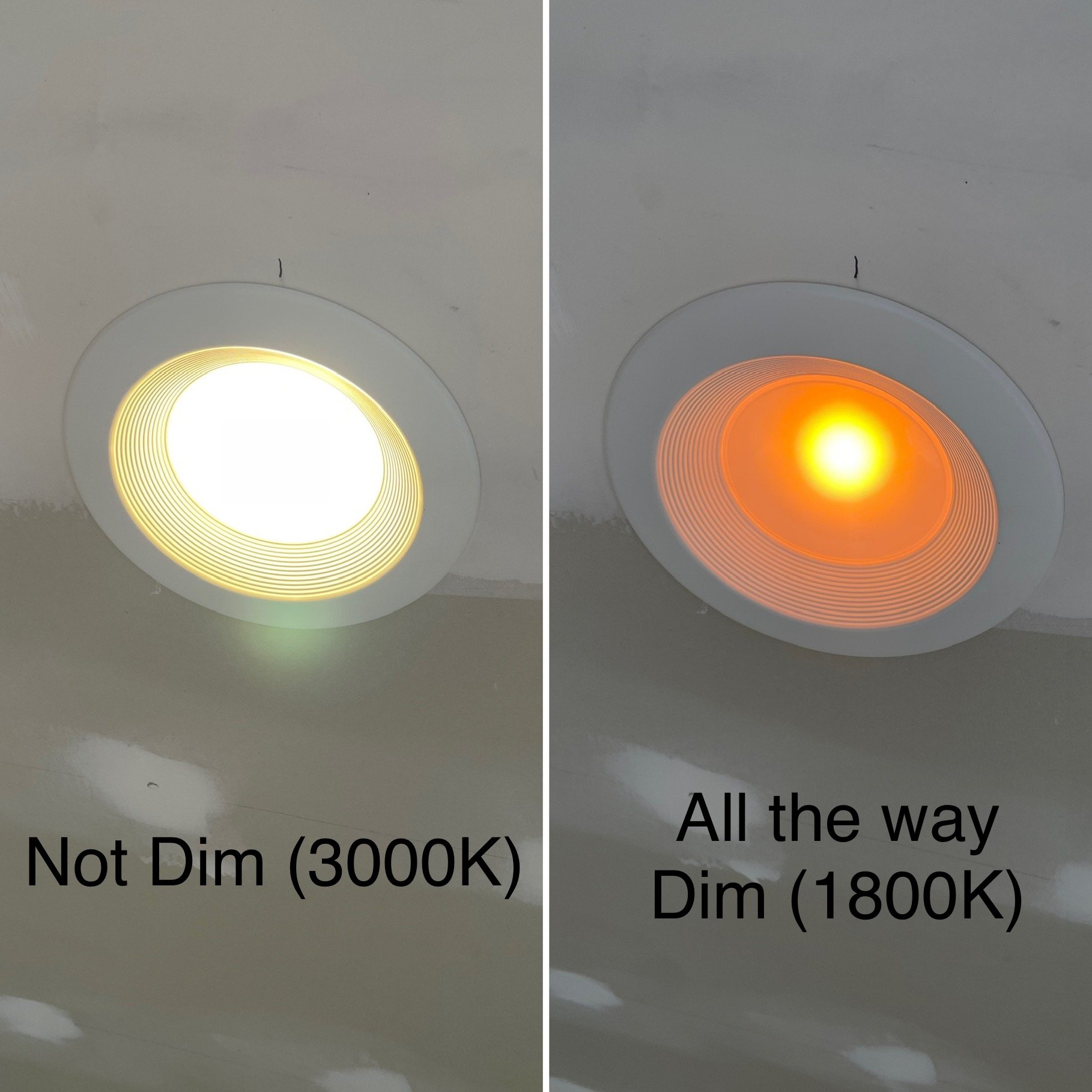 Dim-To-Warm Recessed Lighting