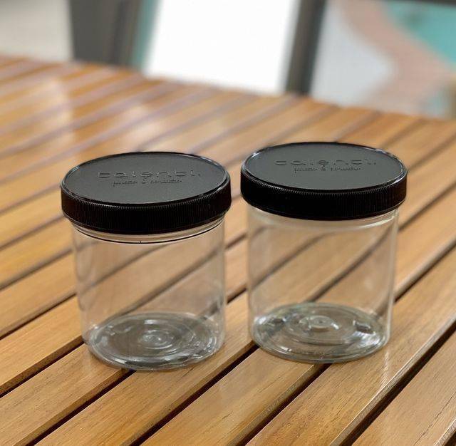 two jars without labels