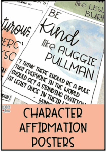 Character Affirmation Posters: Purposeful Reading Decor...