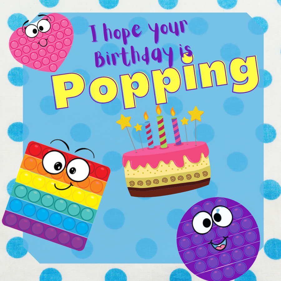 Pop It Fidget Birthday & Back...