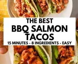 BBQ Salmon Tacos (15 Minute Meal)