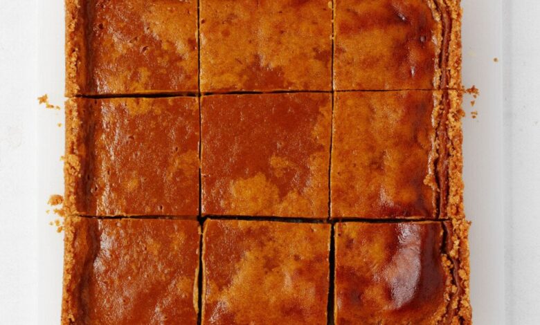 Easy Vegan Pumpkin Pie Bars
